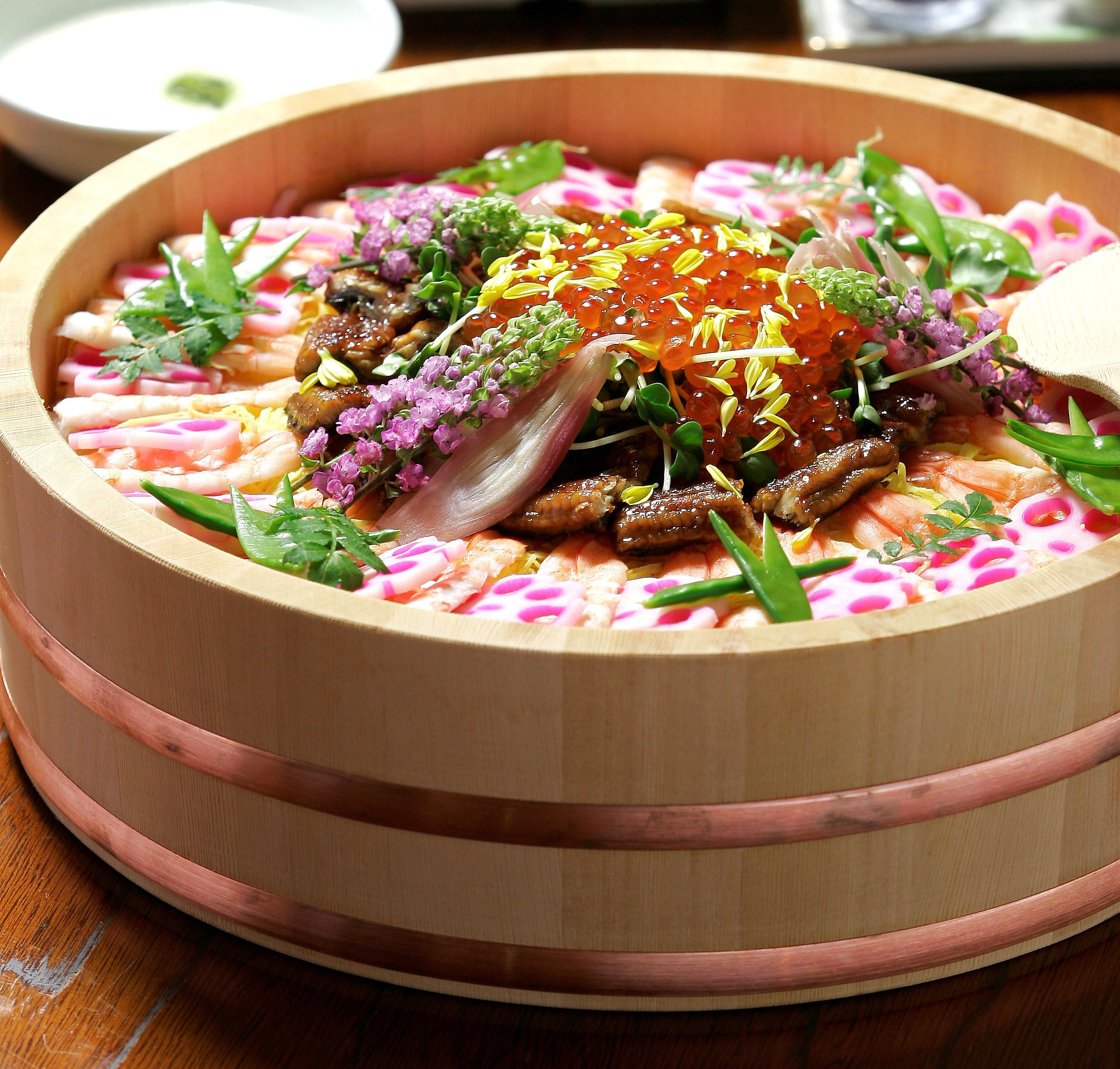 Amazon.co.jp: 【志水木材産業】木曽の桶屋 木曽さわらの寿司桶9寸 2