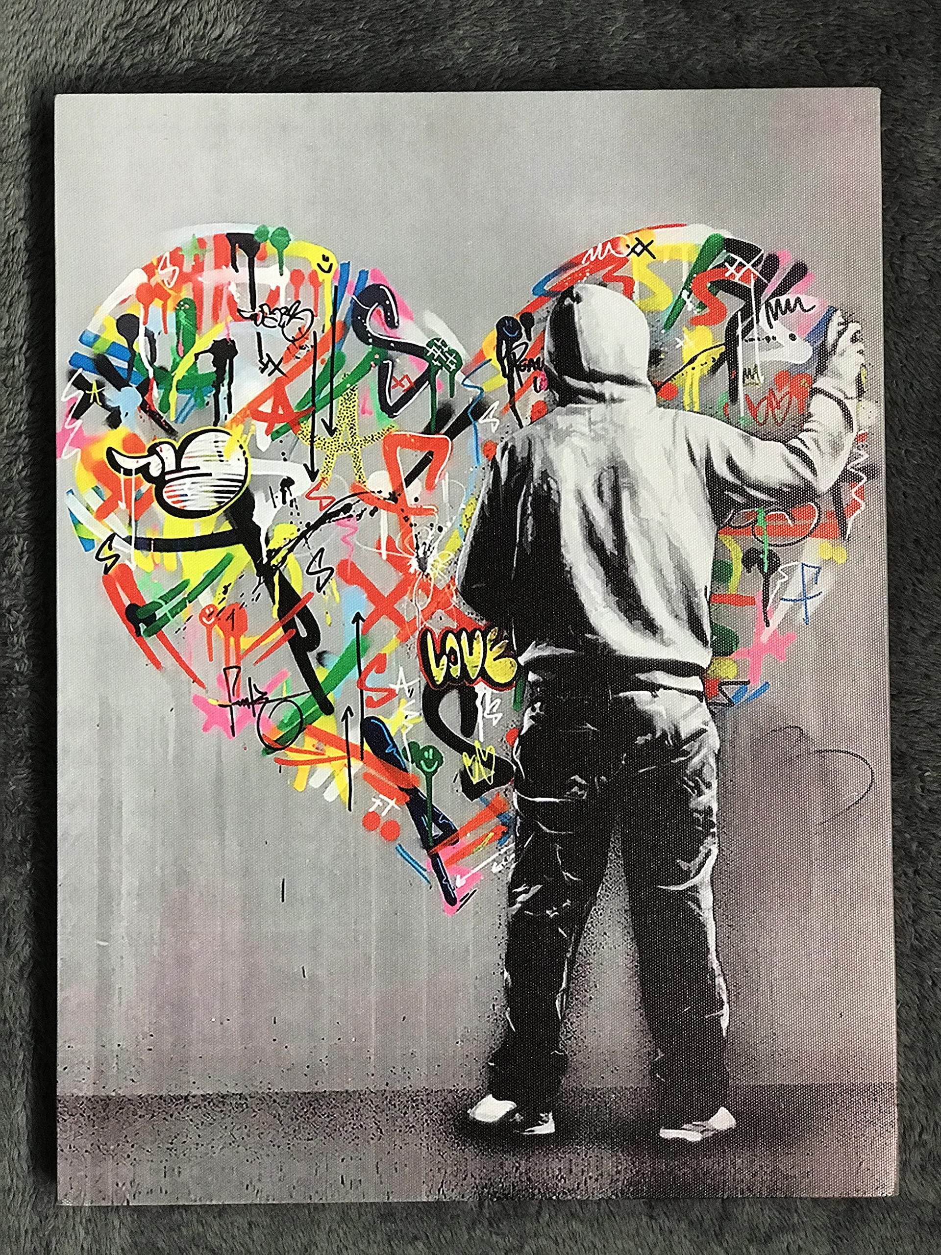 Amazon.co.jp: 愛とお金 アートパネル 飾り絵 ポスター 壁掛けアート