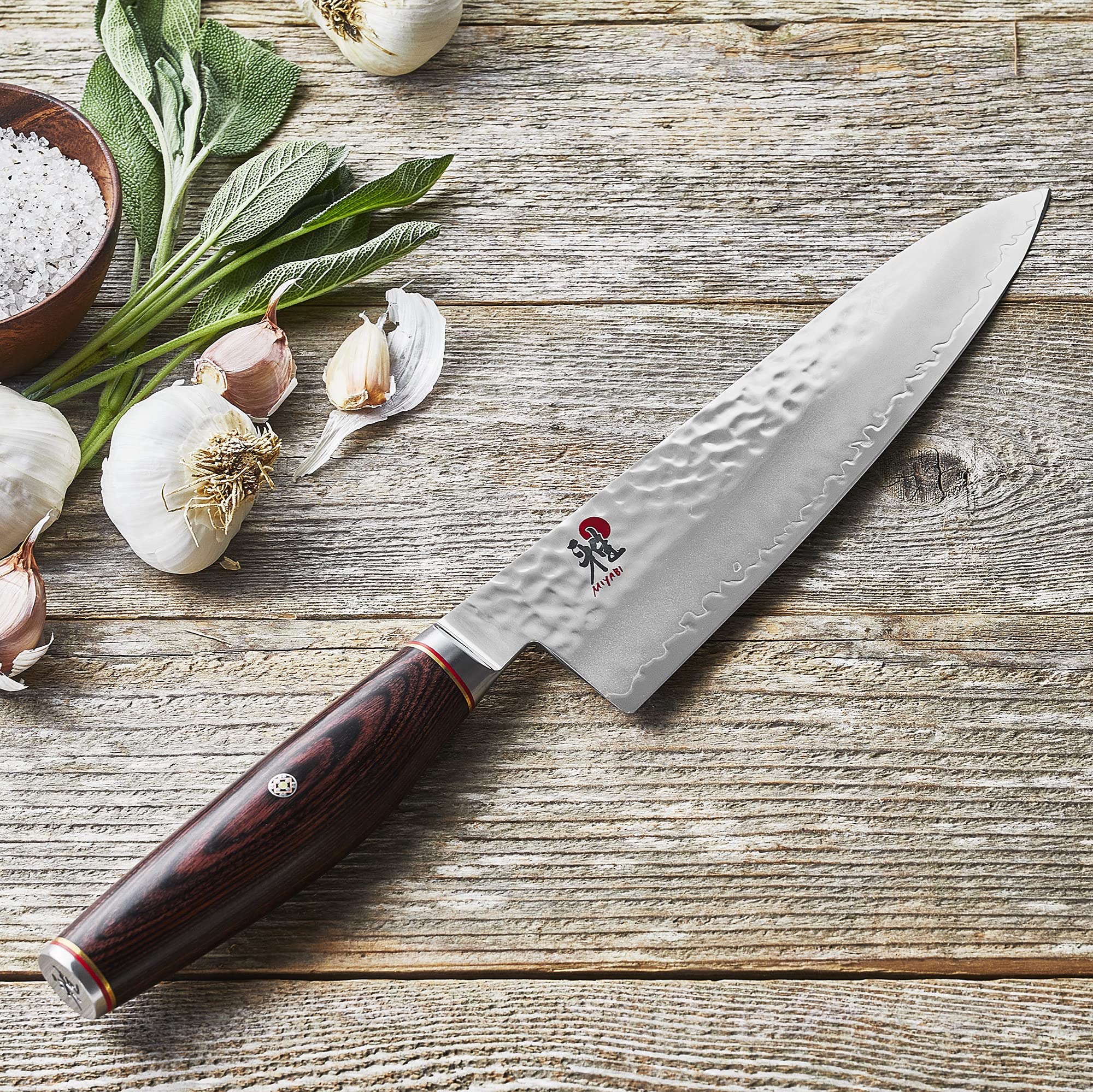 OLD MOUNTAIN × GLADHAND & CO. MIYABI Miyabi Birchwood Chef's Knife - 8
