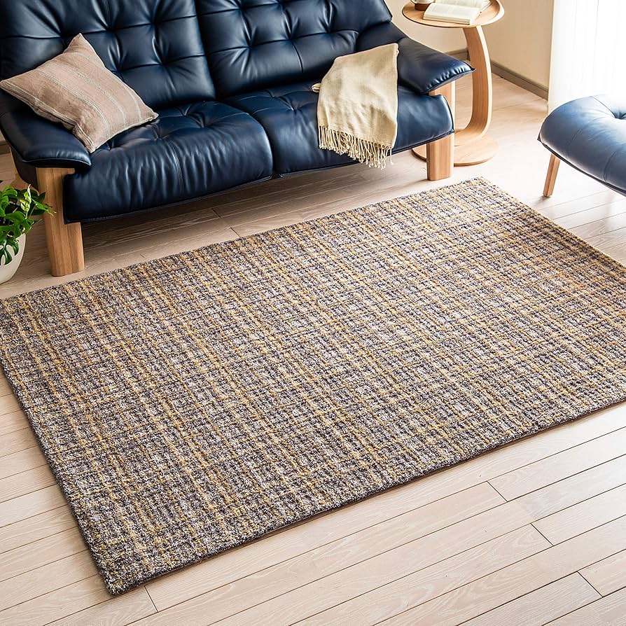 Amazon｜【カリモク正規品】オリジナル ラグ ウール100% クロスウール