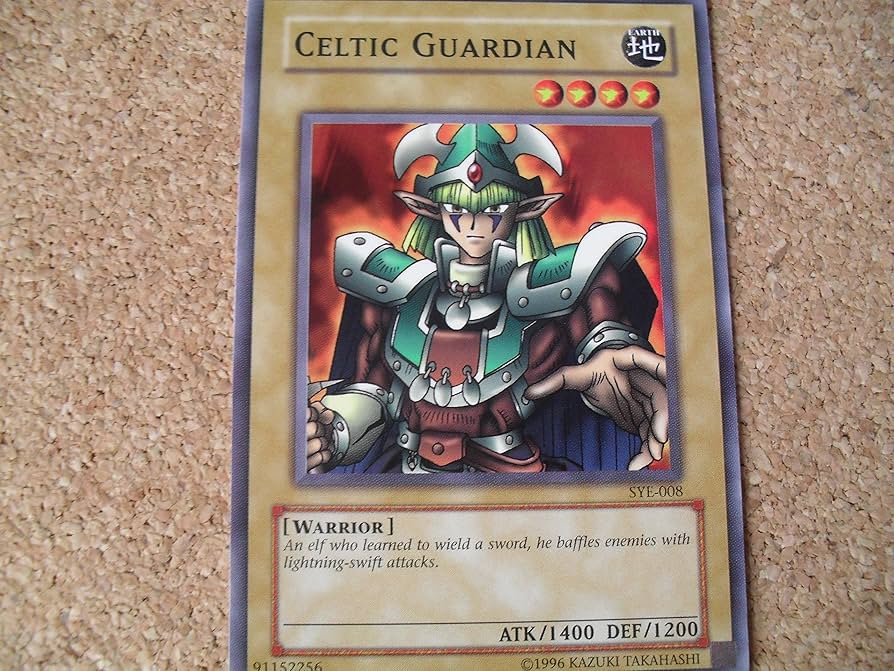 Amazon.com: Yu-Gi-Oh! - Celtic Guardian (LOB-007) - Legend of Blue