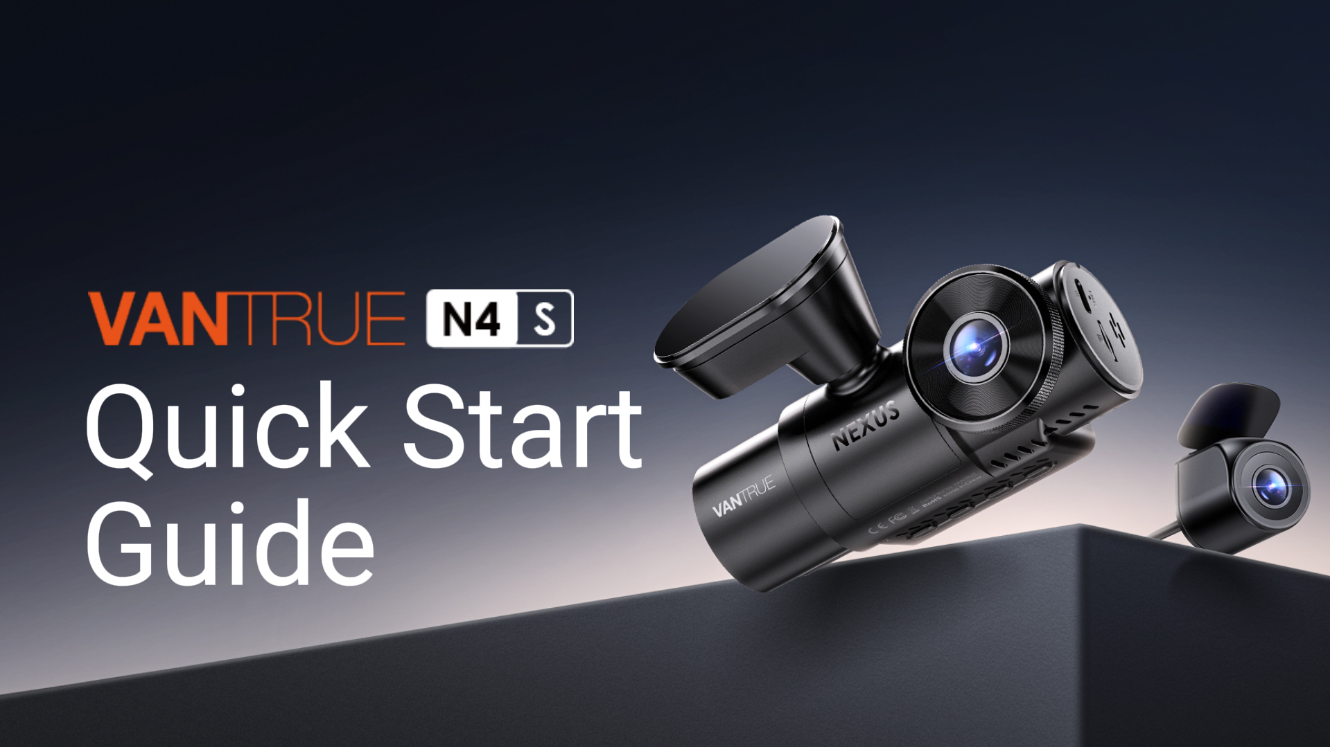 Amazon.com: Vantrue N4S 3 Channel Front Inside Rear Dash Cam, 2.7K