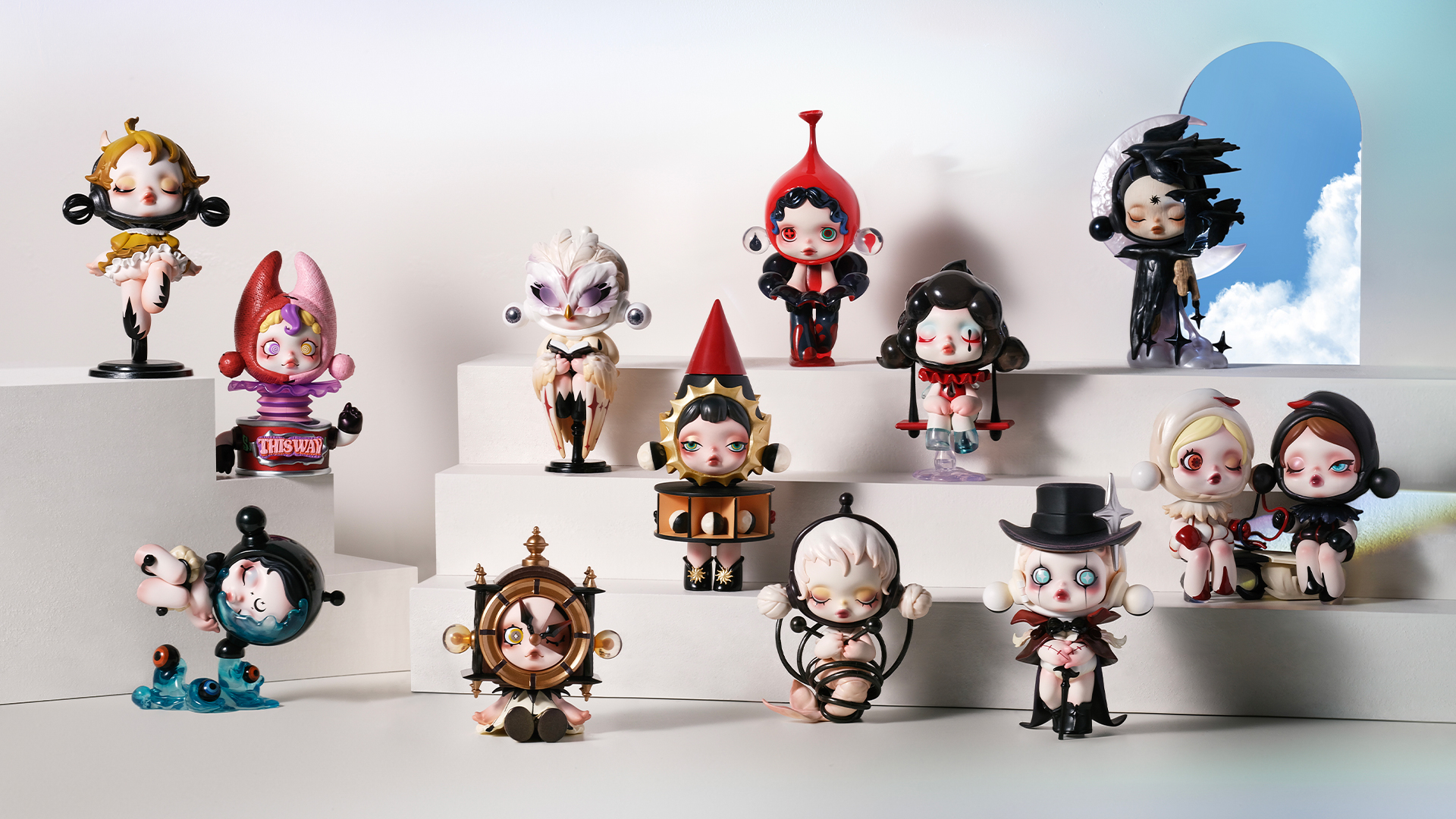 Amazon.com: POP MART SKULLPANDA Image Of Reality Series Figures