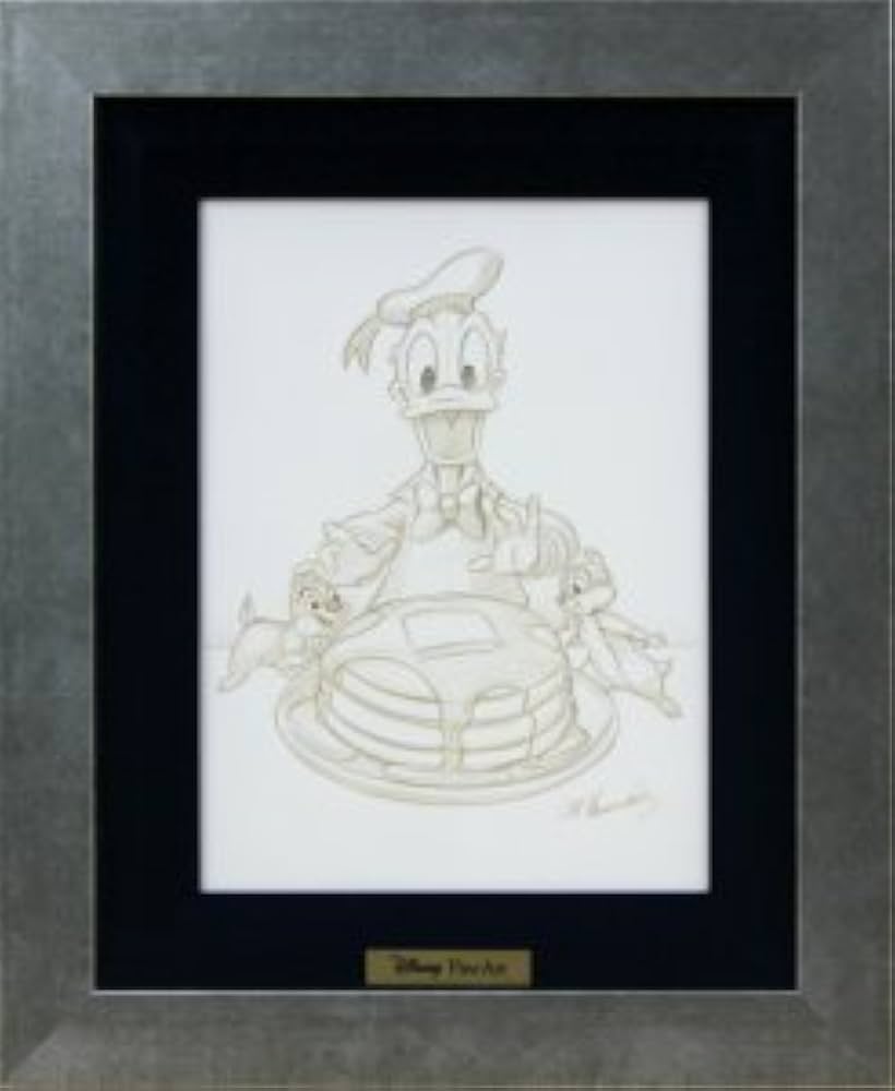 Amazon｜ディズニーファインアート デッサン 『ドナルドのホットケーキ