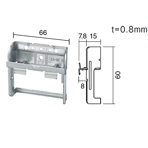 Amazon.co.jp: ケイミュー KMEW 横張り用通気留め金具 B10115（15mm