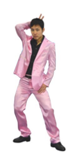 Amazon.co.jp: カラフルスーツ コスチューム ピンク メンズ : ホビー