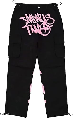 Minus Two Cargo Trousers, Unisex Y2K, Overalls, Joggers, Baggy