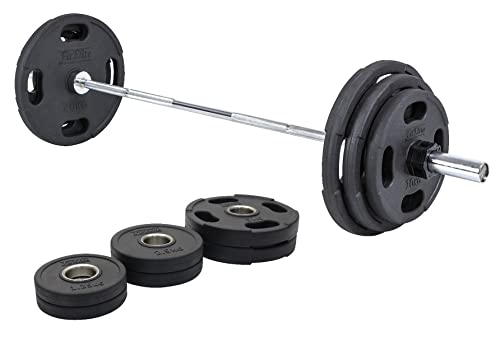 Amazon | FitElite(フィットエリート) オリンピックバーベル83KGセット