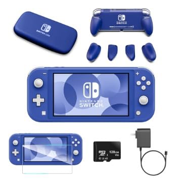 Amazon.com: Nintendo Switch Lite Premium Bundle (Blue) (Renewed
