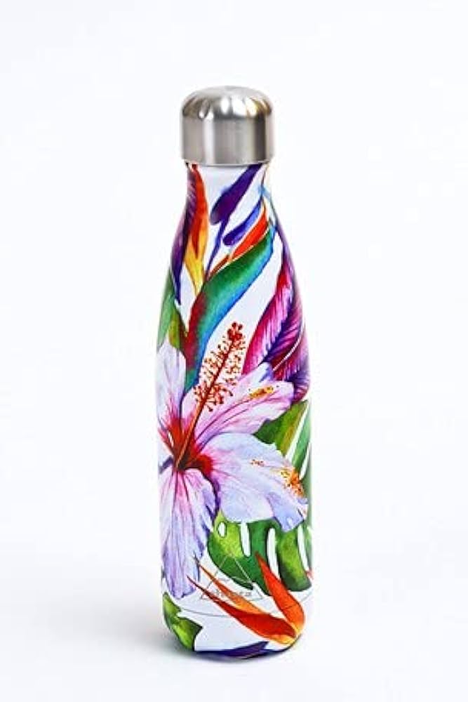 Amazon | 【フラワー柄】ハワイアン 耐熱ボトル ステンレス保冷・保温