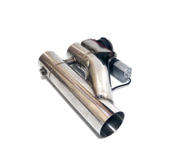 Amazon | 50mm マフラー可変バルブ デュアルバタフライ バイパス