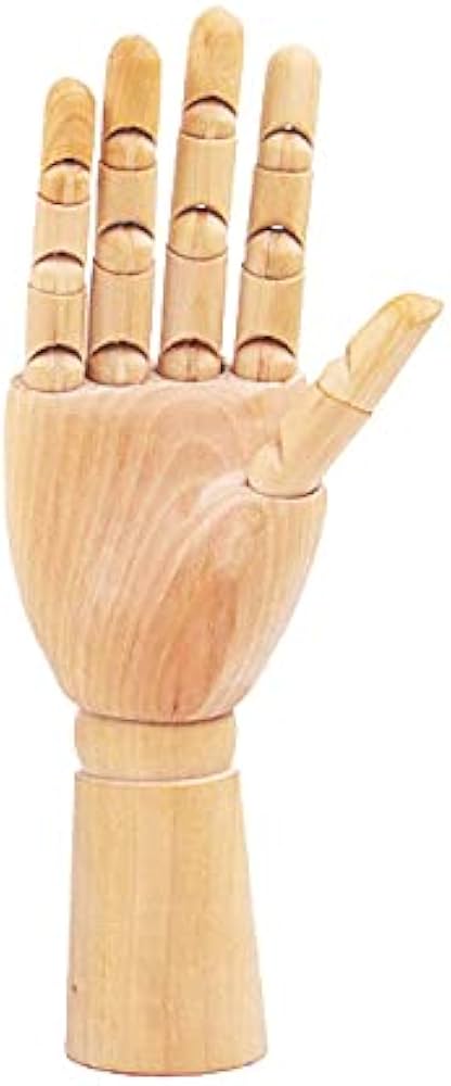 Amazon | Revteds 木製 デッサン ハンド マネキン トルソー (男性右手