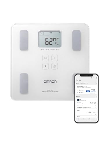Amazon | オムロン 体重 体組成計 HBF-230T-SW スマホ連動 体脂肪率