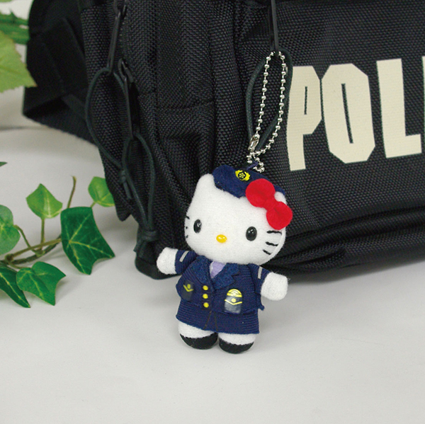 警察グッズ販売店 有富商会 / 【警察ハローキティ】マスコットキーホルダー