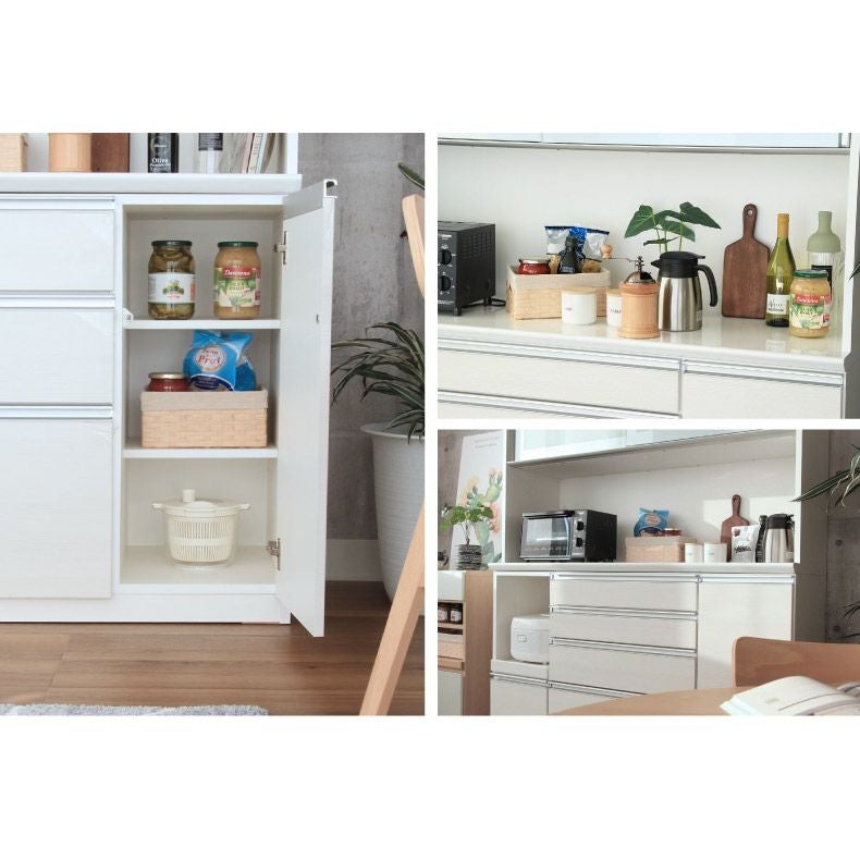 幅100cm キッチンカウンター レンジ台 奥行49cm 高さ96cm メラミン天板