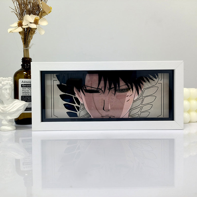 Levi Light Box – Bold Attack on Titan LED Decor for Fans – Manga
