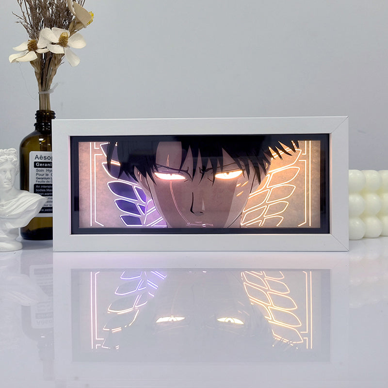 Levi Light Box – Bold Attack on Titan LED Decor for Fans – Manga