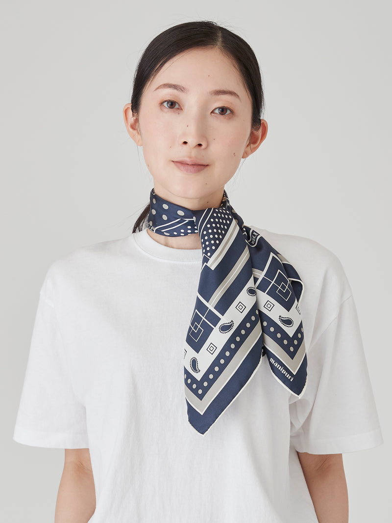 シルクスカーフ65＞バベルバンダナ – manipuri