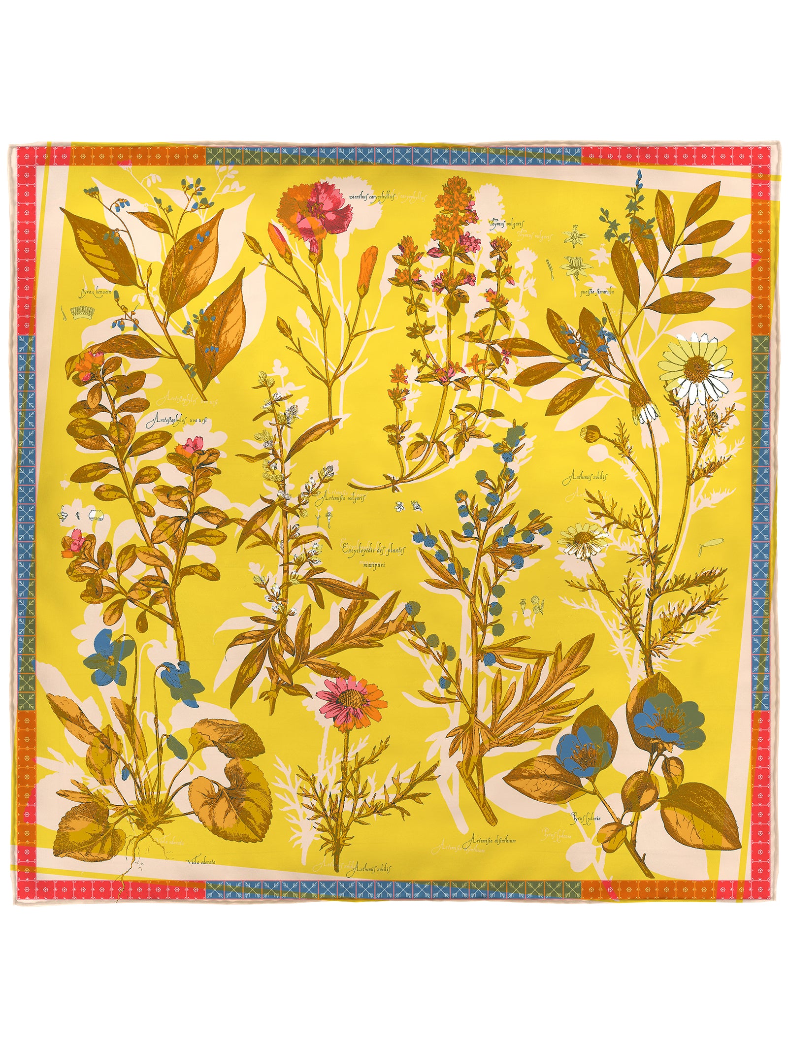 シルクスカーフ65＞コラージュアンティークフラワー – manipuri