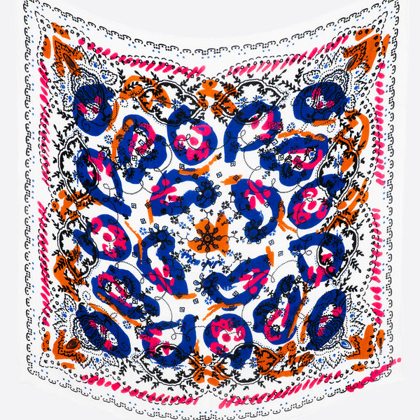 リネンミックスストール120＞ランダムペイズリーバンダナ – manipuri