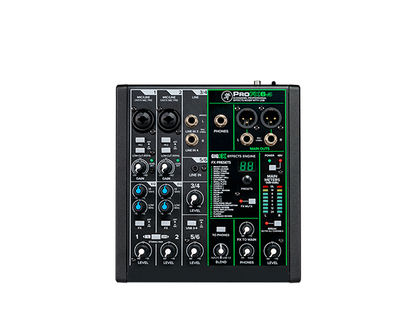 ProFX10v3+ 10-Channel Analog Mixer With Enhanced FX, USB Recording