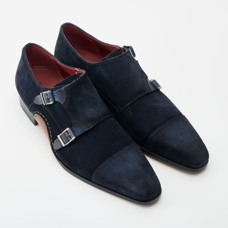 オパンカ ダブルモンク スエード ダークブルー | 26019 DBU – MAGNANNI