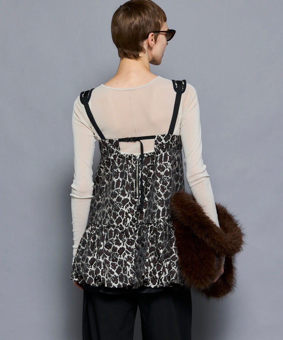 SALE】Jacquard Balloon Tunic