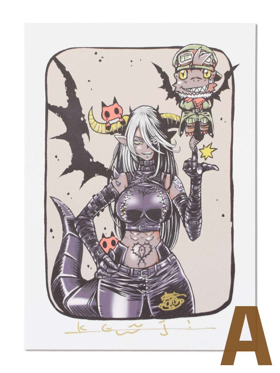 渡辺けんじ 直筆サイン入り プリントイラストカード – MAJI展