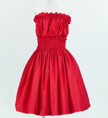 フラダンス パウスカート&フリルブラウス セット レッド 1671rd