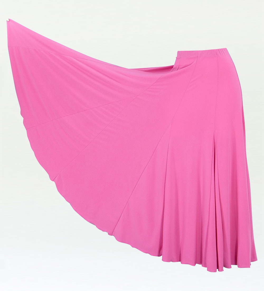 フラメンコ 無地 ファルダ スカート ピンク 53 | □フラメンコ総合