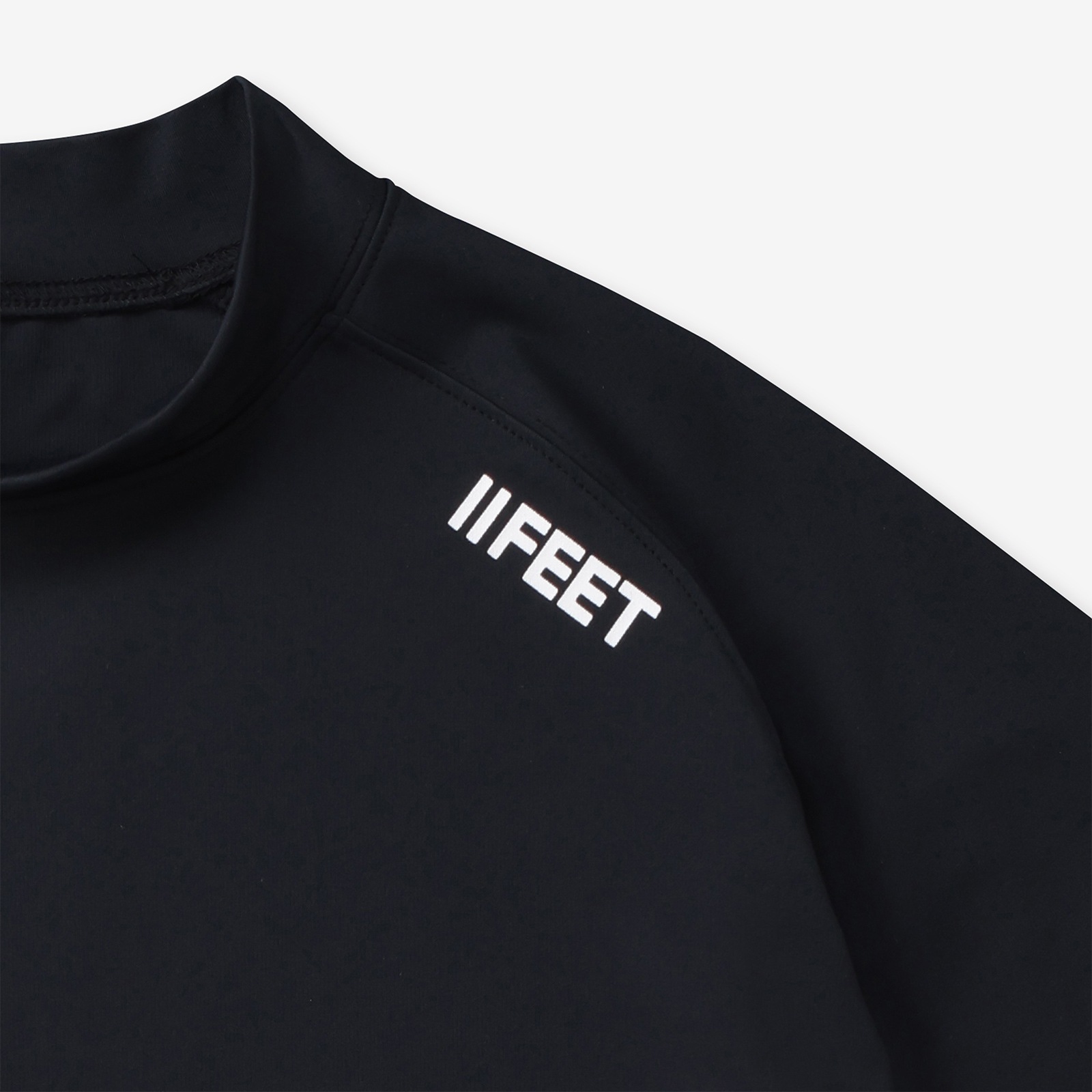モックネックシャツ ブラック&ホワイト | メンズ ゴルフウェア | 11FEET