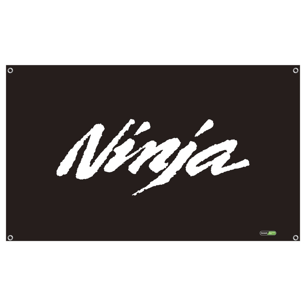 Kawasaki Ninjaブランドエンブレム 特大フラッグ | 車・バイク・鉄道