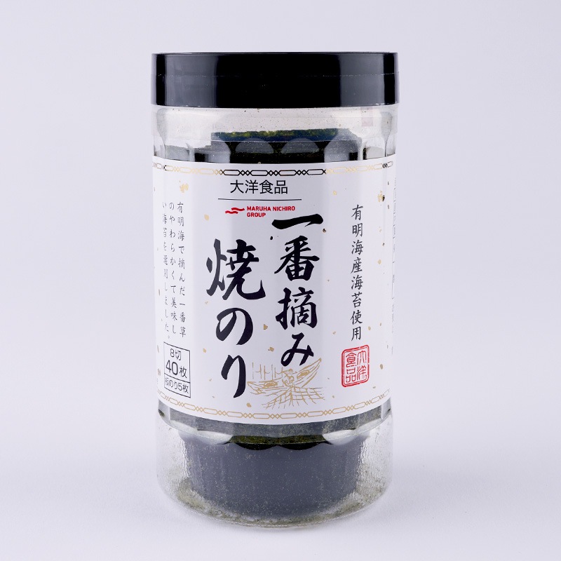 卓上一番摘み焼のり40枚｜明太子と味付け海苔 ときどきたらこ