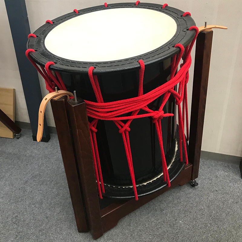 価格30万円程○和太鼓 桶胴太鼓 2尺3寸70cm 牛皮 張り替え用 両面 二枚