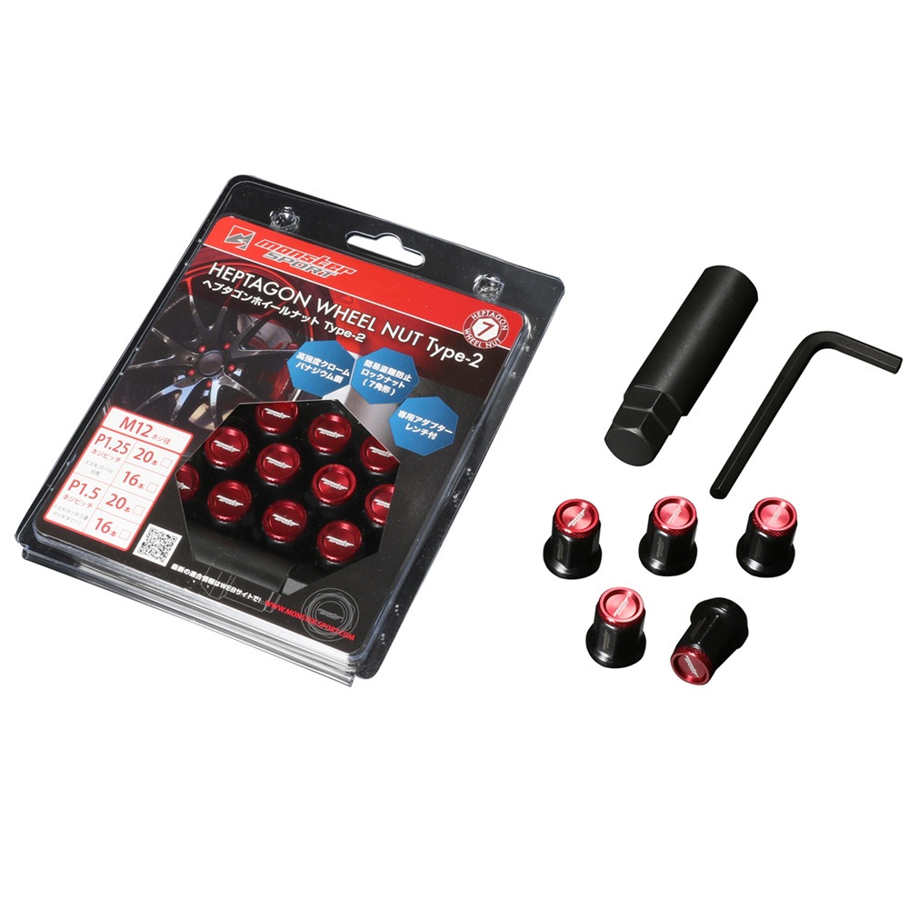 MONSTERSPORT[モンスタースポーツ][ヘプタゴンホイールナット Type-2