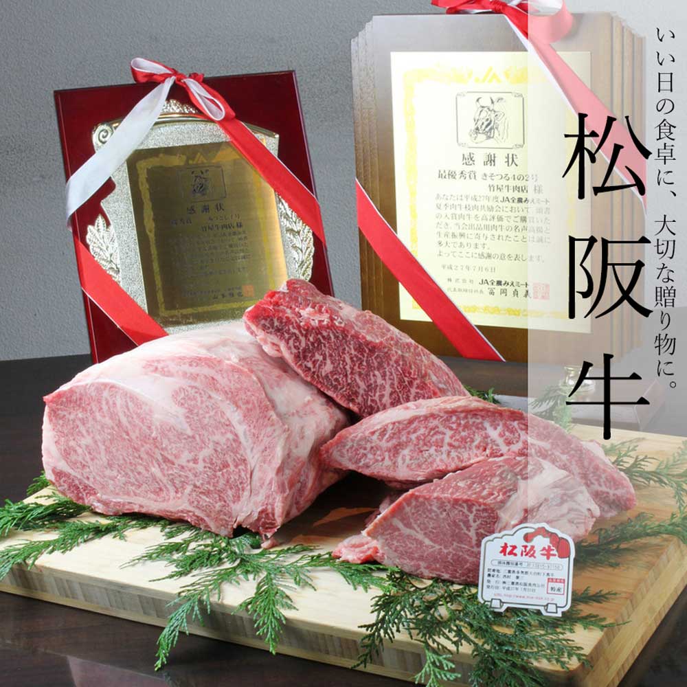 松阪牛 ブロック 特上 霜降り肉 「 はねした 」 500g | 松阪牛
