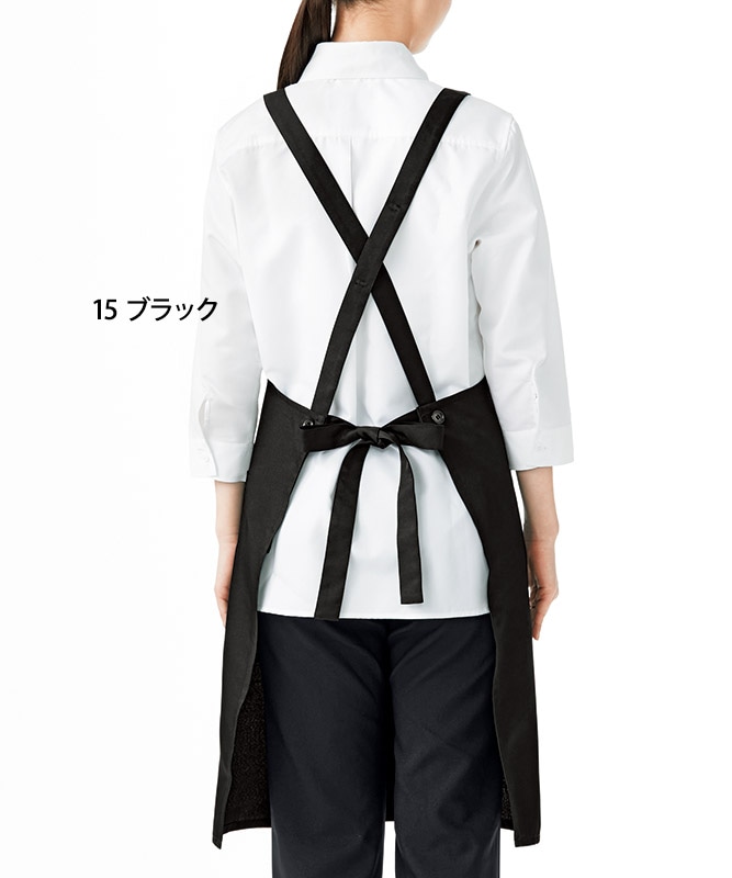 胸当てエプロンX型[KAZEN製品] KZN499｜飲食店制服・フード