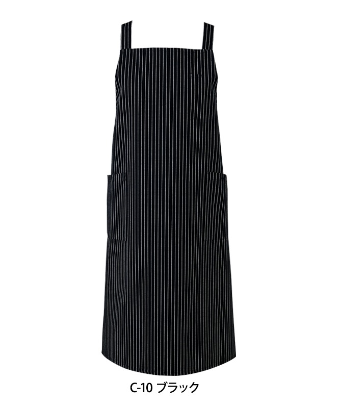 エプロン(ストライプ)[チトセ製品] T7932｜飲食店制服・フード