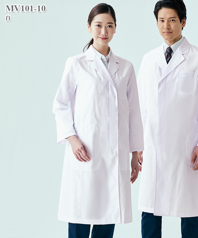 レディス白衣ドクターコート長袖[住商モンブラン製品] MV101-10｜THS
