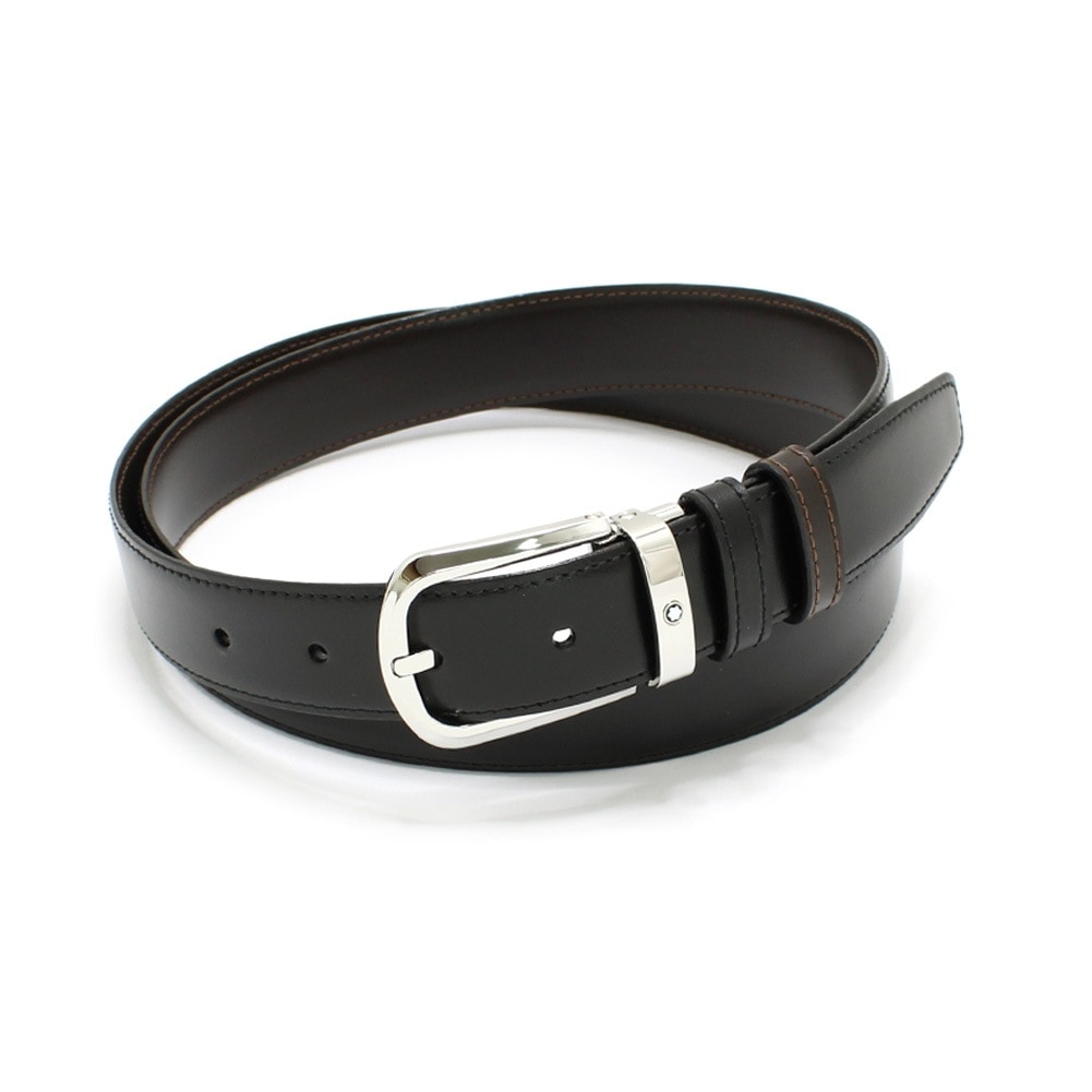 モンブラン メンズ ベルト MB114412 ホースシューバックル ブラック