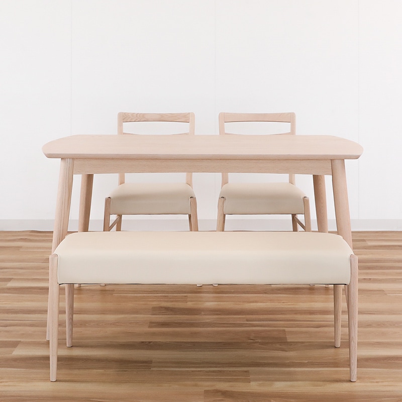 ダイニング4点セット オークライフ2 テーブル135 OWH チェアC-2 N.PVC