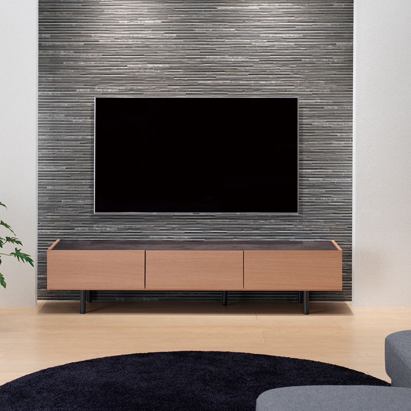 TVボード WV-150・180・200 ウォールナット色 パモウナ※3サイズ有