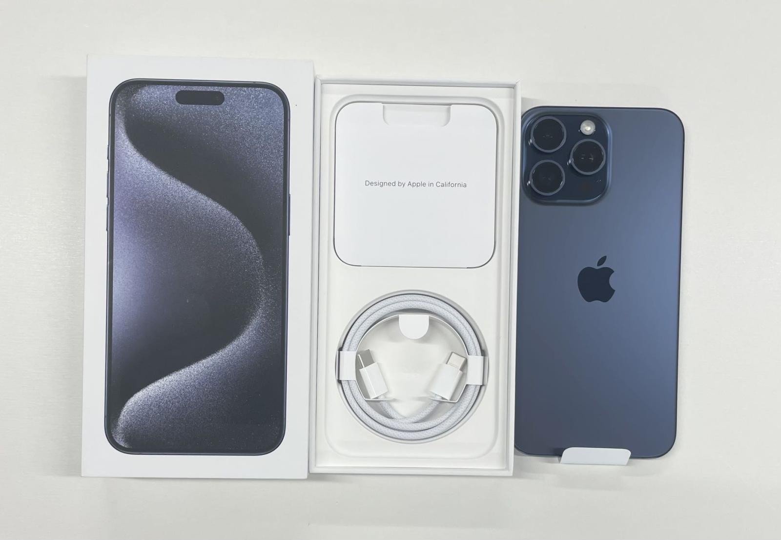 Sランク」SIMフリー iPhone 15 Pro 128GB ブルーチタニウム 本体