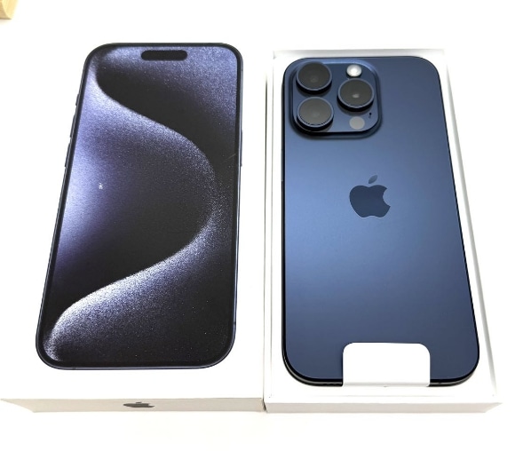 Sランク」SIMフリー iPhone 15 Pro 128GB ブルーチタニウム 本体