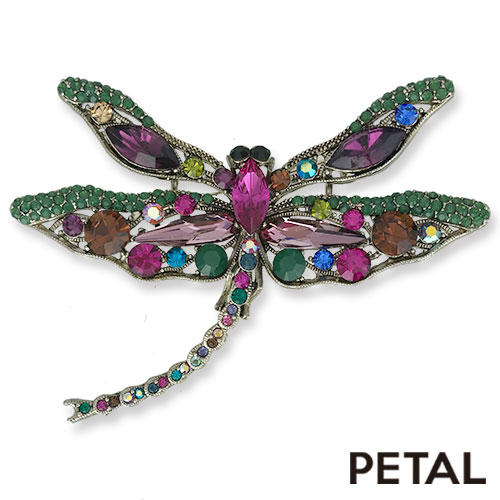 PETAL MARKET | アクセサリー | 上品で高貴なトンボのブローチ【PETAL