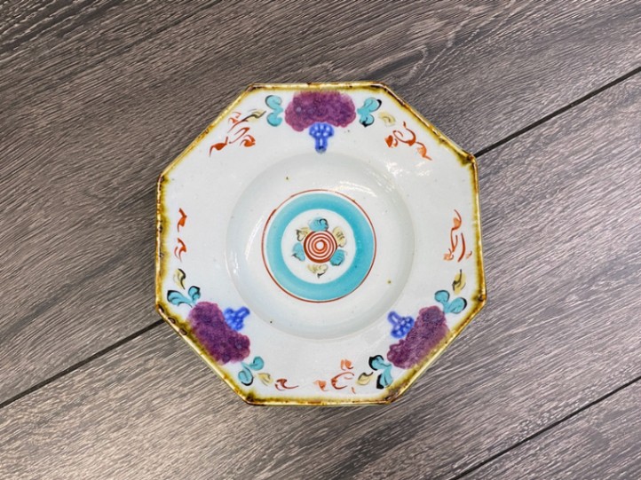 砥部焼 中田窯・角鉢（釉裏紅加彩） 和食器通販 【e-tobeyaki.com】