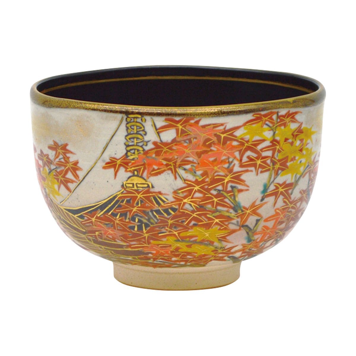 乾山 紫陽花の絵 お茶碗 勝龍寺窯 茶道具 【公式通販】