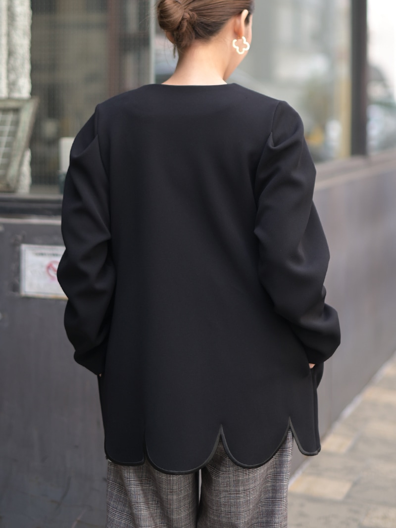 スカラップジャケット | Outer | | TREFLE＋1（トレフルプラスワン）