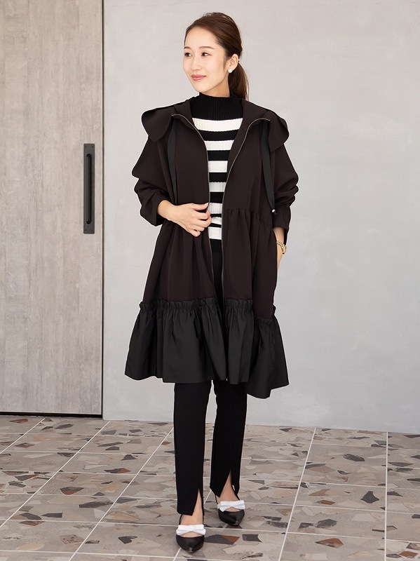 グレースフーディーコート | Outer | | TREFLE＋1（トレフルプラスワン）