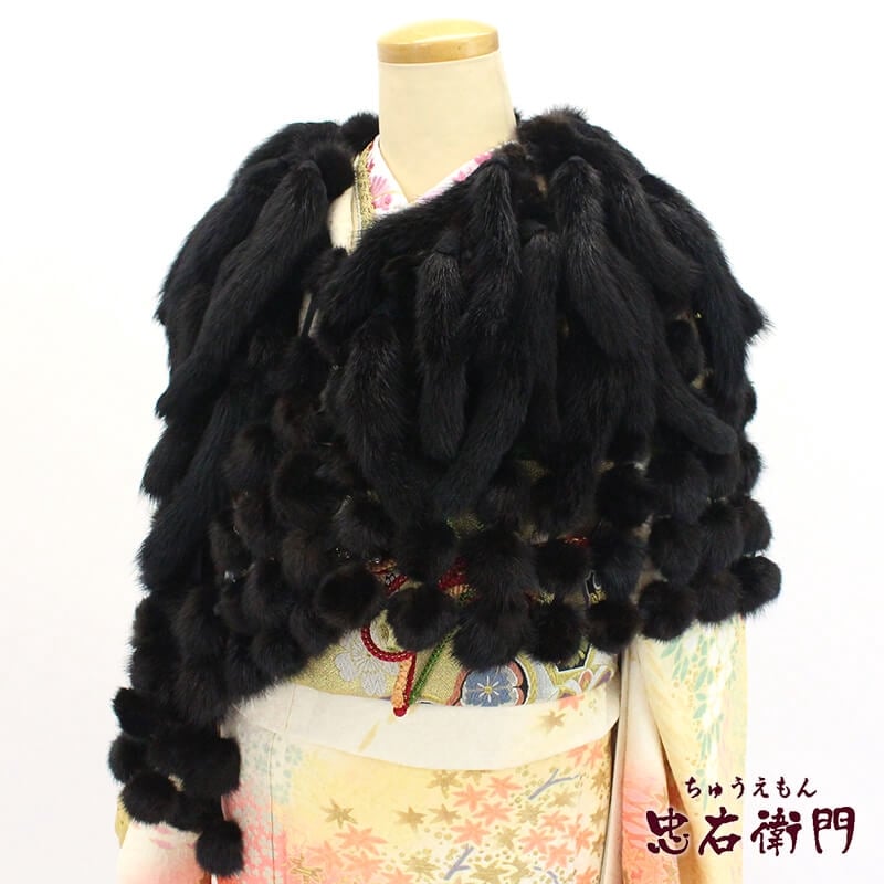 中古】 ショール ミンク ミンスストール リサイクル レディース